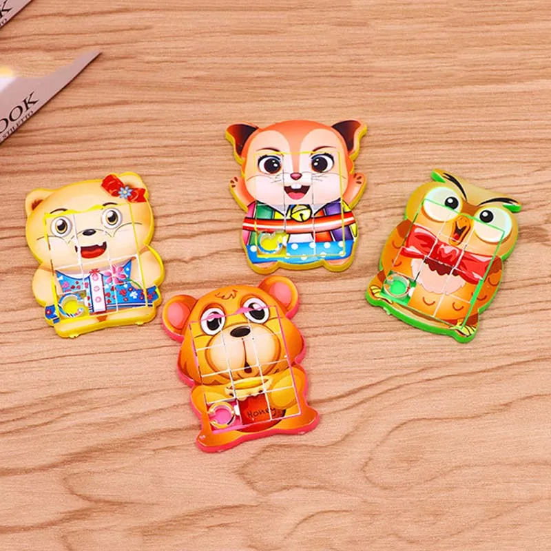 5 шт. ручные мини-игрушки-пазлы для детей обучающие и вечерние игрушки с героями