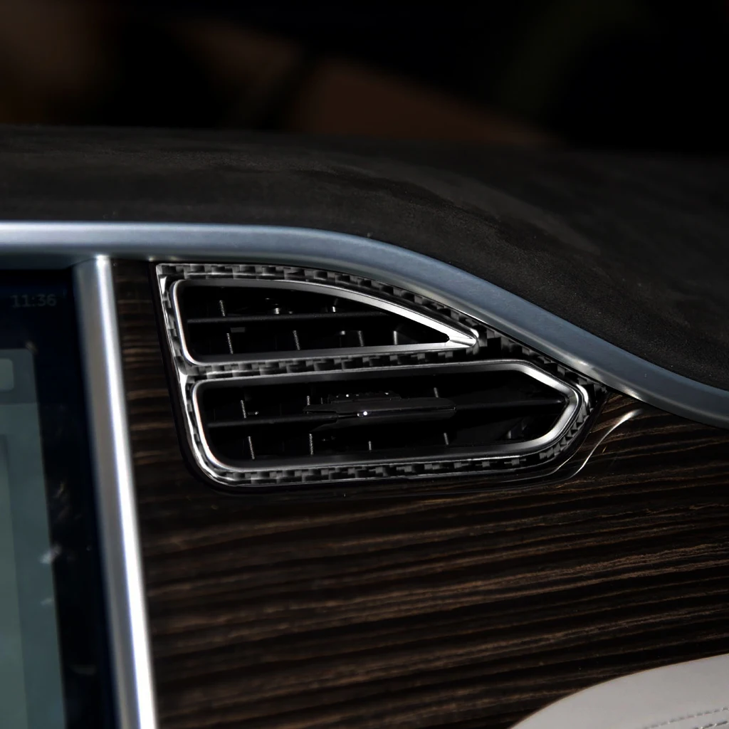 It Is Suitable For Tesla Model-x The Carbon Fiber Central Control Instrument Air Outlet | Автомобили и мотоциклы