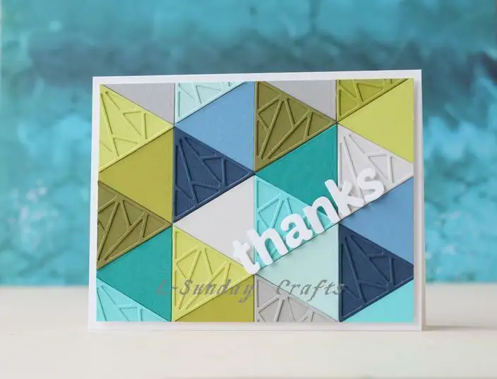 L Sunday ремесла высечки алмазные квадратные металлические трафареты скрапбукинг