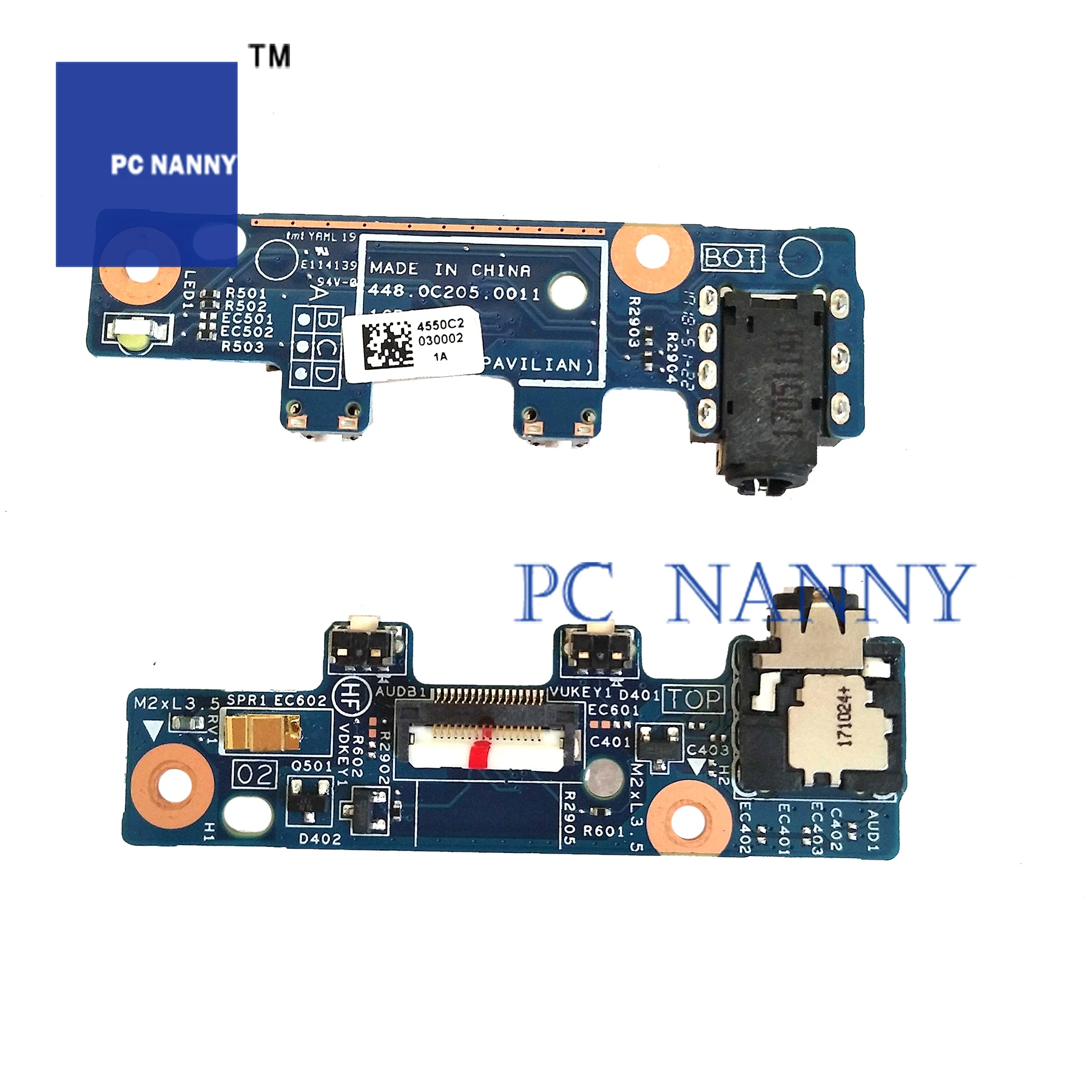 Звуковая плата PCNANNY для HP Pavilion X360 14 BA 448.0C205.0011 питания 448.0C305.001 светодиодная 448.0C305.0011