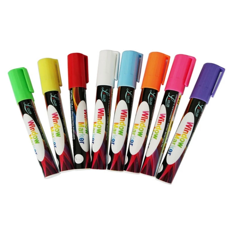 Fluorescent Led Liquid Chalk Marker Pens For School Art Pain