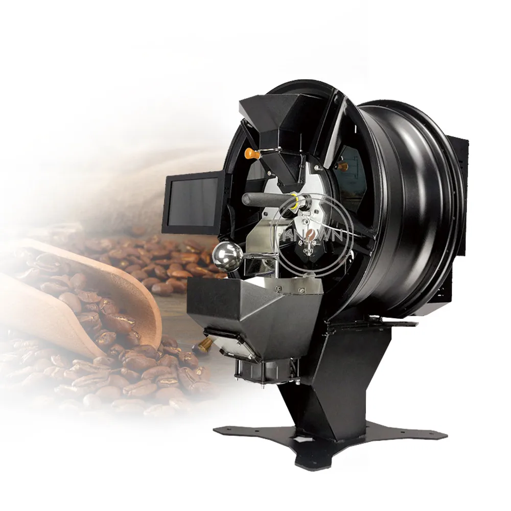 

Electric 100-500g Fresh Coffee Beans Roasting Machinery Digital Coffee Roaster Manual Household with Light-Weight