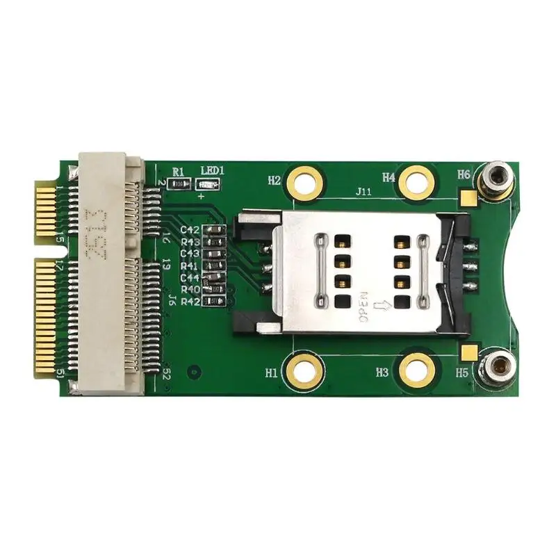 Мини адаптер PCI E со слотом для SIM карты 3G/4G WWAN HSPA модем LTE мини карта GPS настольных