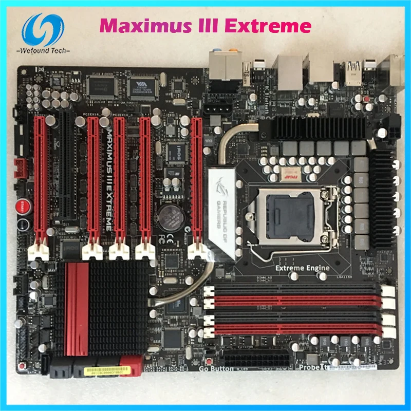 Billig Desktop-Motherboard Für ASUS Maximus III Extreme M3E P55 1156 Perfekte Test, Gute Qualität