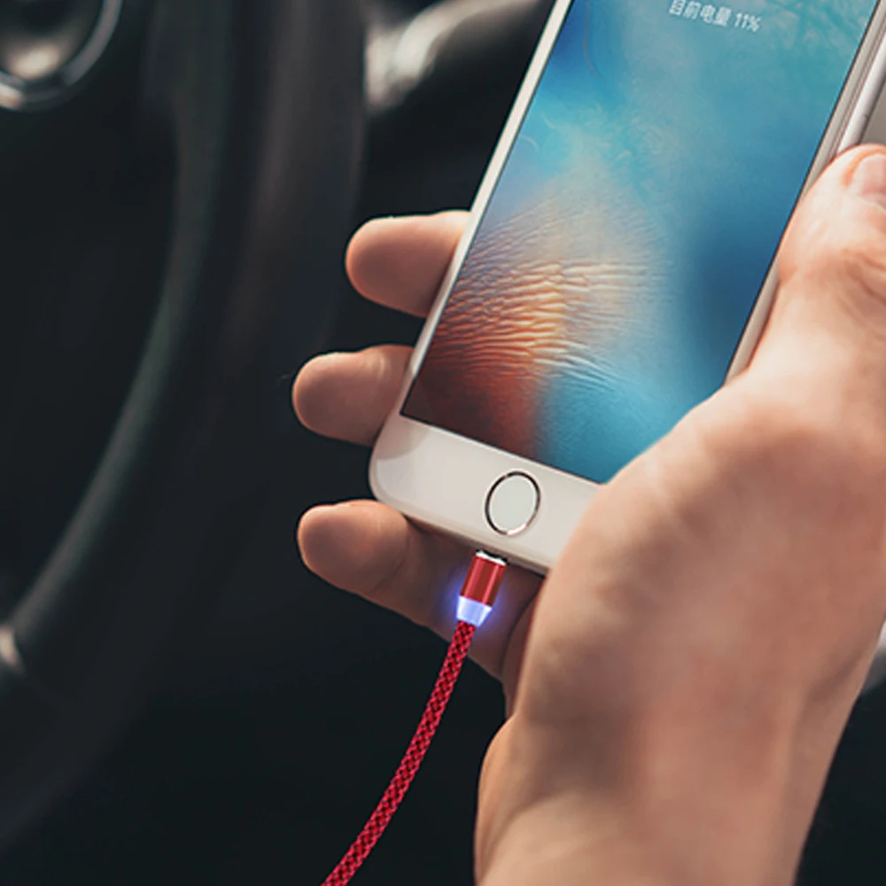 Магнитный кабель Micro USB Type C для телефона Xiaomi Redmi Note 8 Pro Mi 10 9 Huawei Samsung S9 S10 Oneplus Ons Plus 7T 7