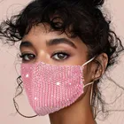 2022 модная маска с блестками для лица, женская черная многоразовая маска, маска для косплея на Хэллоуин, маска с ушными петлями