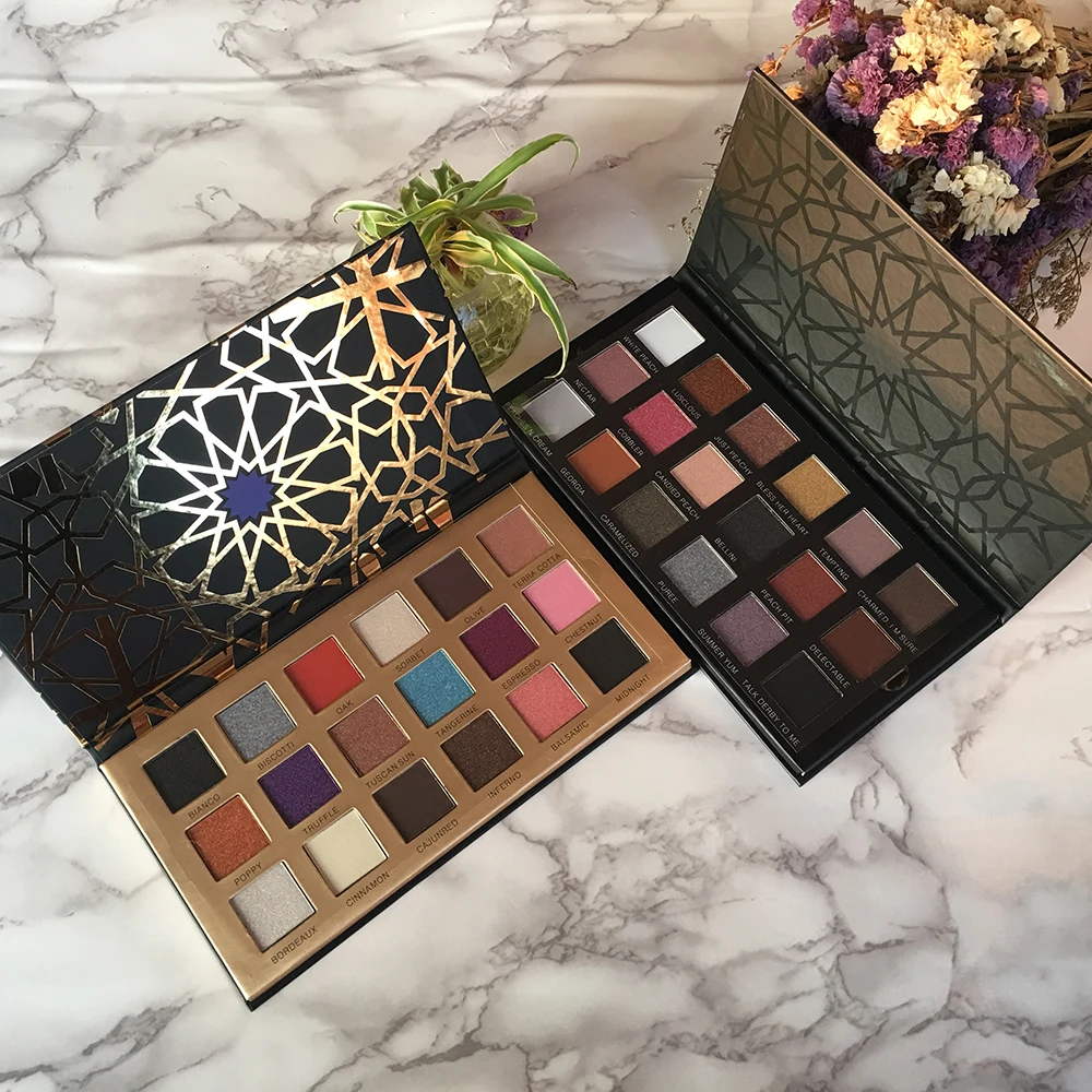 Тени для век 36 цветов мерцающие тени матовые стойкие цвета компактная пудра