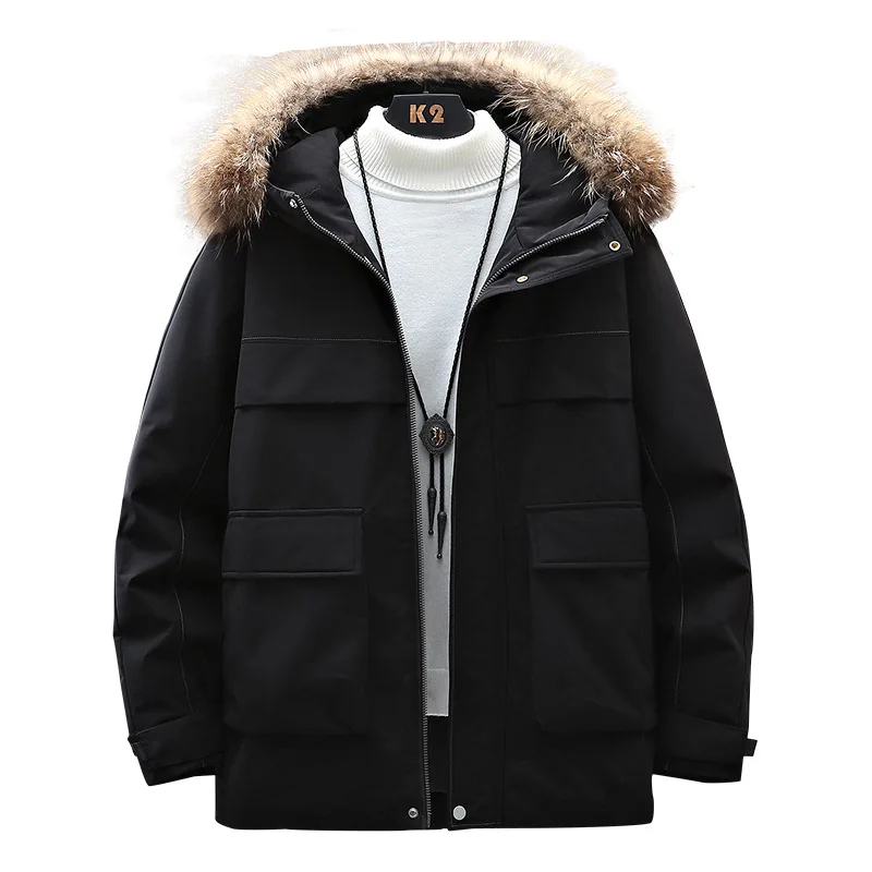 

han winter edition men tooling handsome handsome male boom down cotton-padded jacket joker thickening outdoor sets