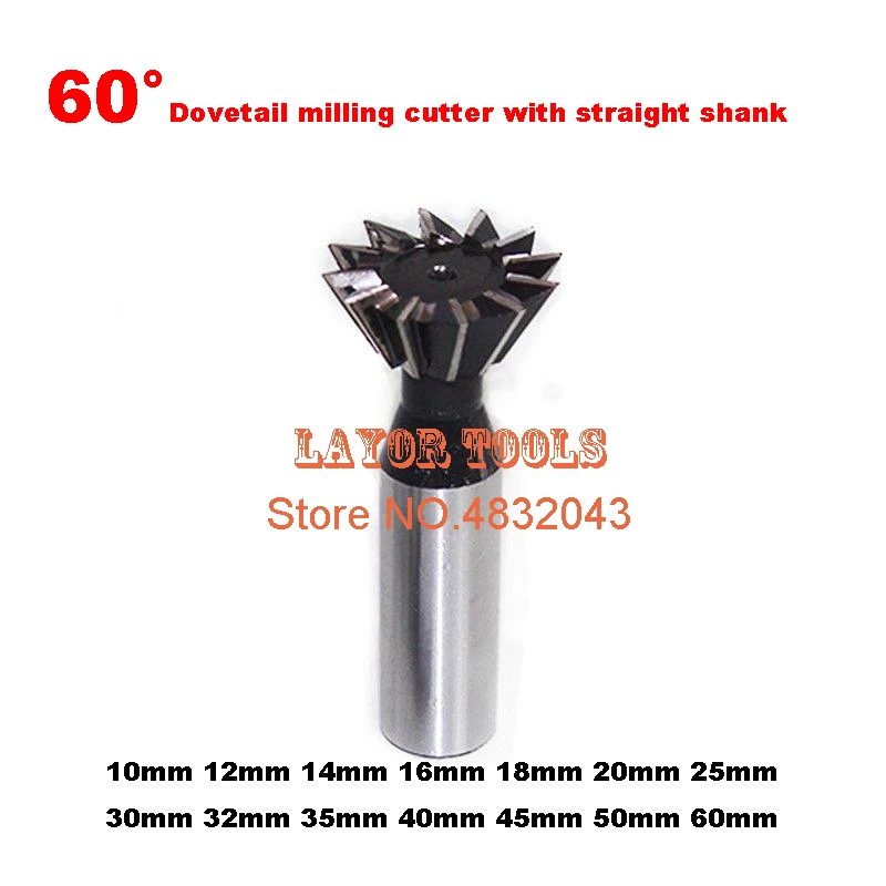 

1 шт. HSS 6/8/10/12/14/16/18/20/25/30/32/35/40/45/50/60 мм хвостовик Концевая фреза ласточкин хвост 10 продольные фрезы
