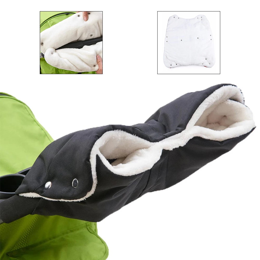Зимняя муфта для рук детской коляски детская коляска теплый меховой флисовый