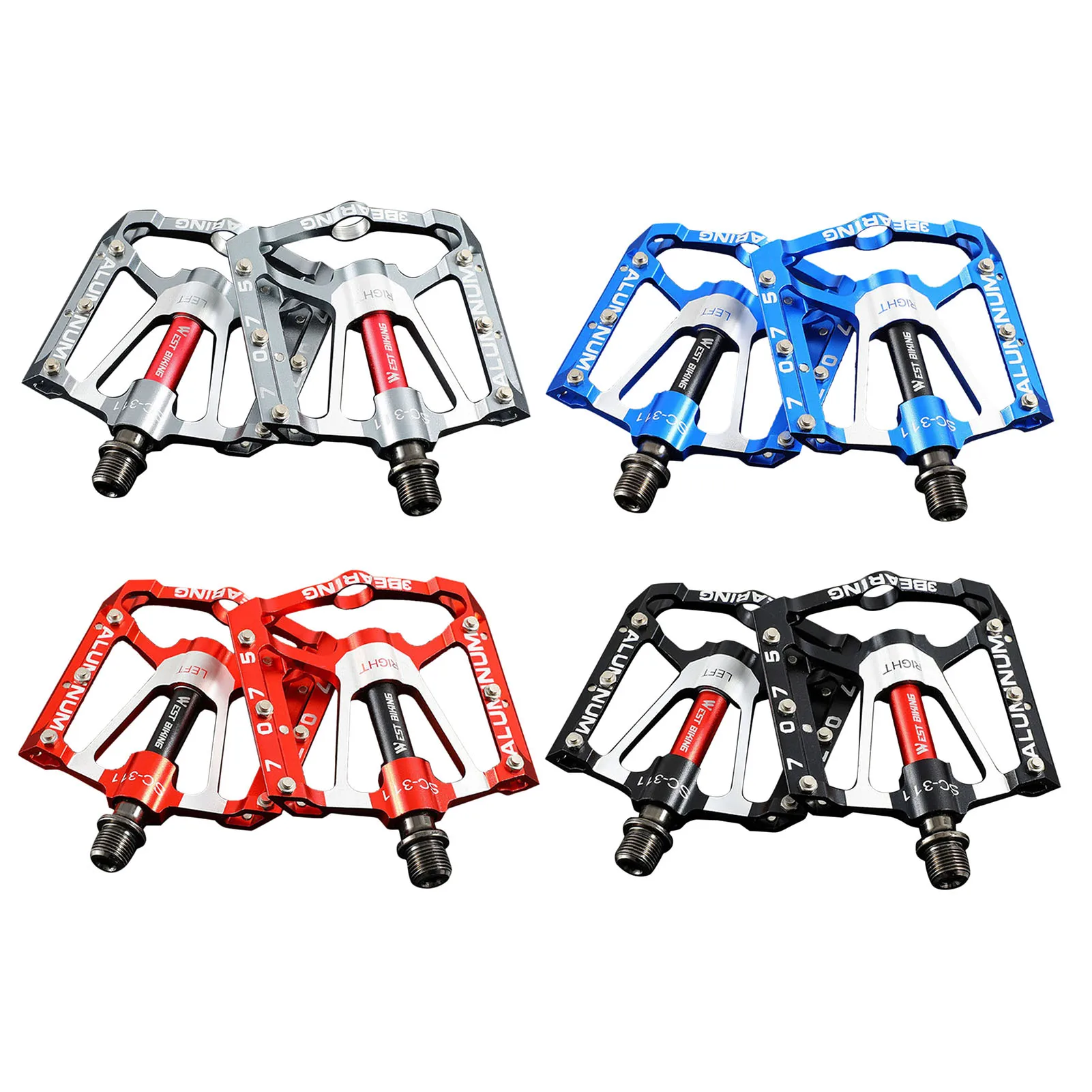 

Велосипедные педали из алюминиевого сплава, 3 подшипника для горного велосипеда, фотоплатформа, велосипедные запчасти, аксессуары, велосип...