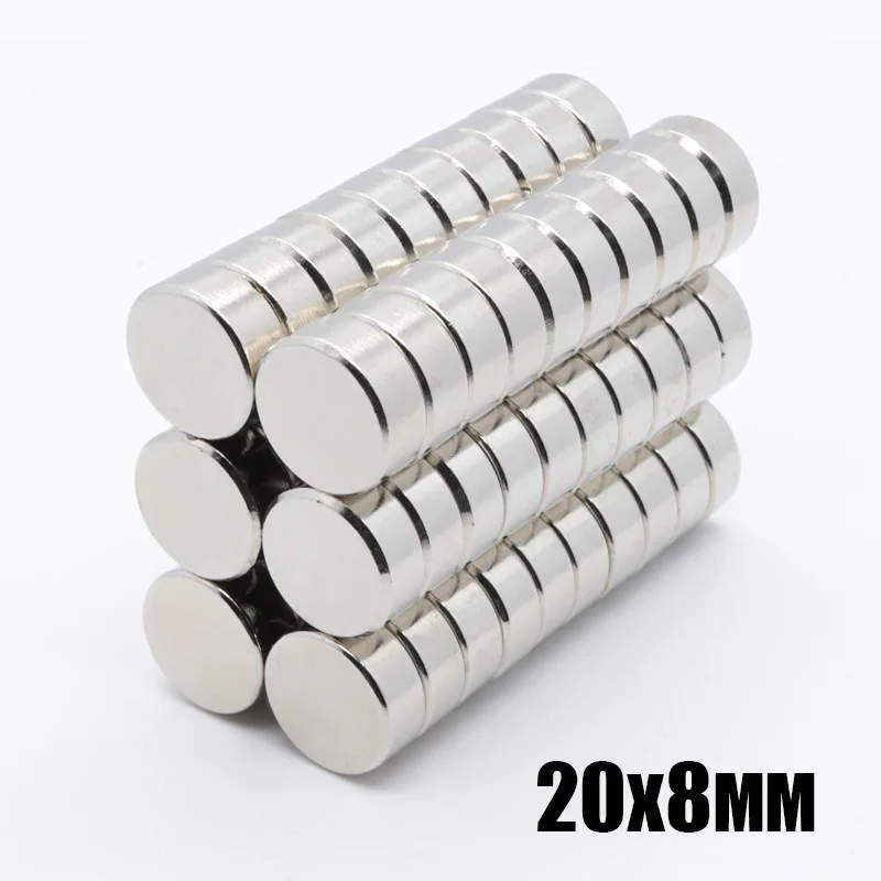 

10pcs 22*8 mm N35 Mini Super Strong Rare Earth Fridge Permanet Magnet 22x8 mm Small Round Neodymium Magnet 20*10 mm