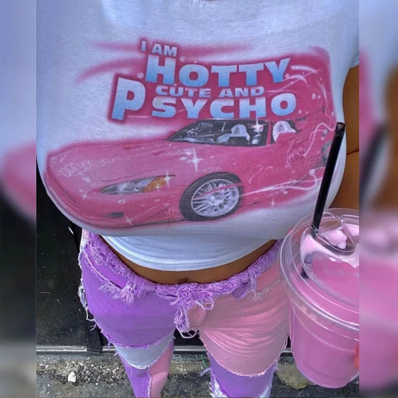 Женская футболка с коротким рукавом круглым вырезом принтом и надписью - купить