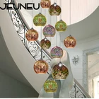 Подвесной светильник в скандинавском стиле, ретро, 3D цвета, Led, E27, фейерверк, окрашенный распылением, индивидуальный креативный, подвесной светильник для ресторана, бара, лофта