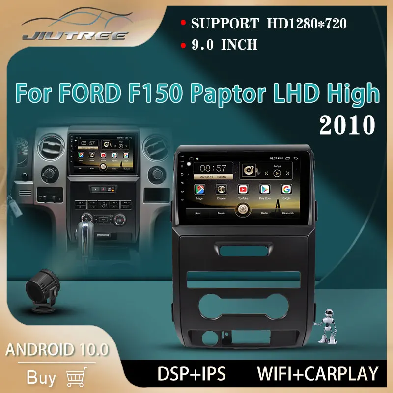 

Автомобильный радиоплеер Android 10,0 для Ford F150 Raptor 2010 LHD High 9 дюймов DSP Автомобильный мультимедийный плеер Автомобильный Carplay USB