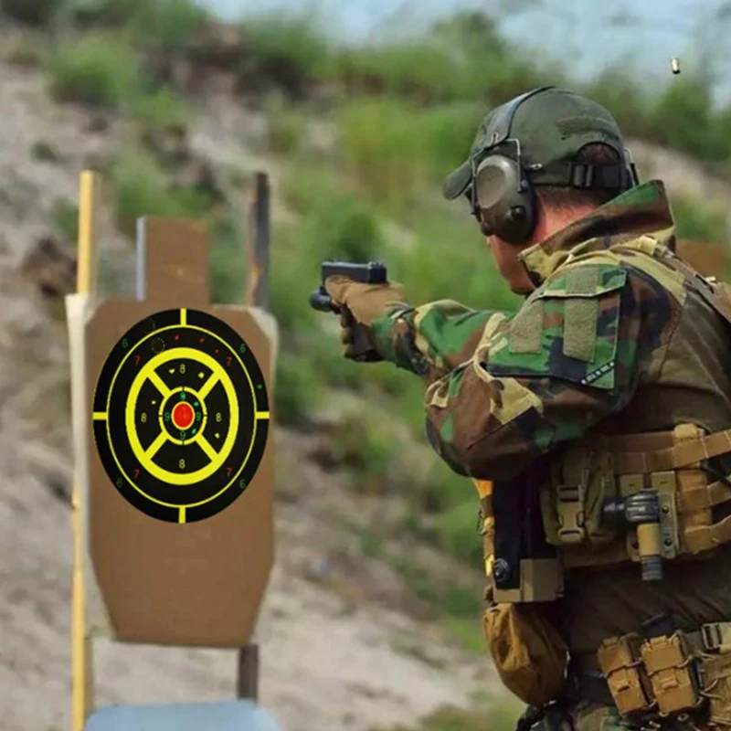 

5Pcs Splatter Flower Objective 8 Inch Targets Stickers Shoot Target Aim Shoot Target Adhesive Reactivity Aim Shoot Target