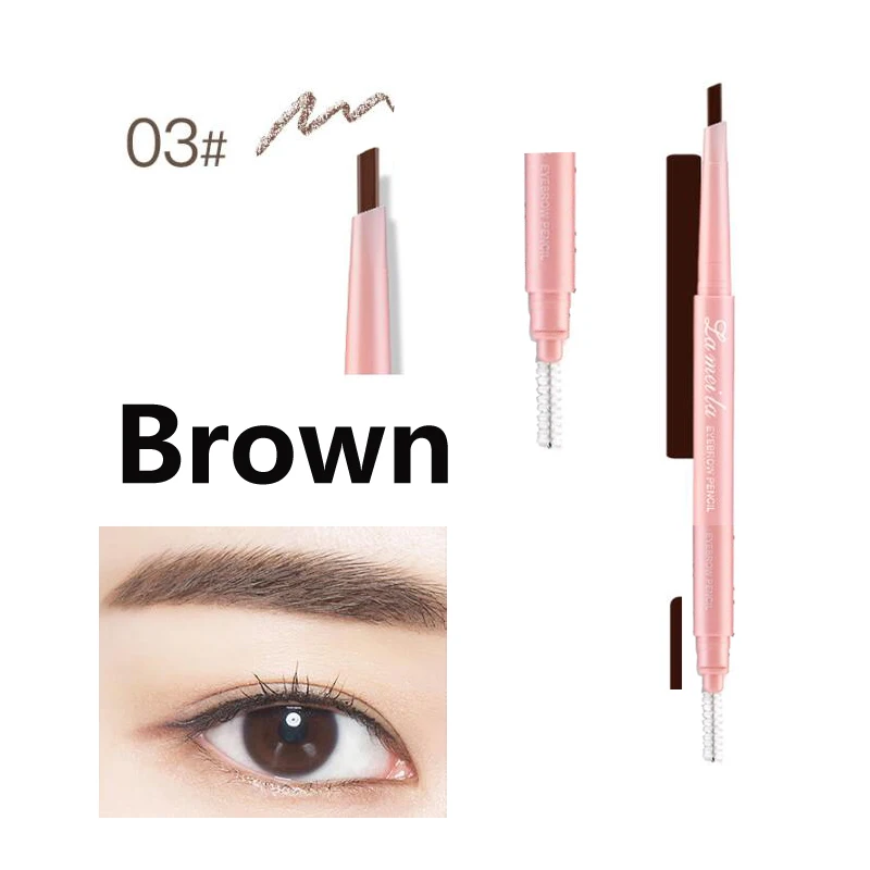 Новинка цветной двухсторонний карандаш для бровей натуральный