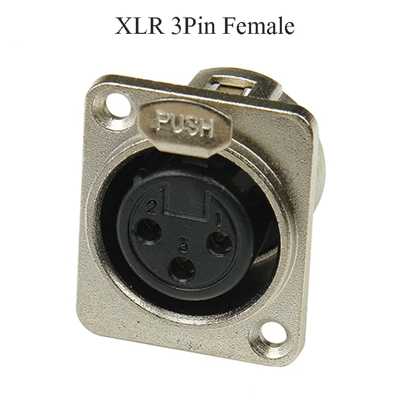 XLR 3Pin 4Pin 5Pin штепсельная розетка 3P 4P 5P Панель папа мама| |