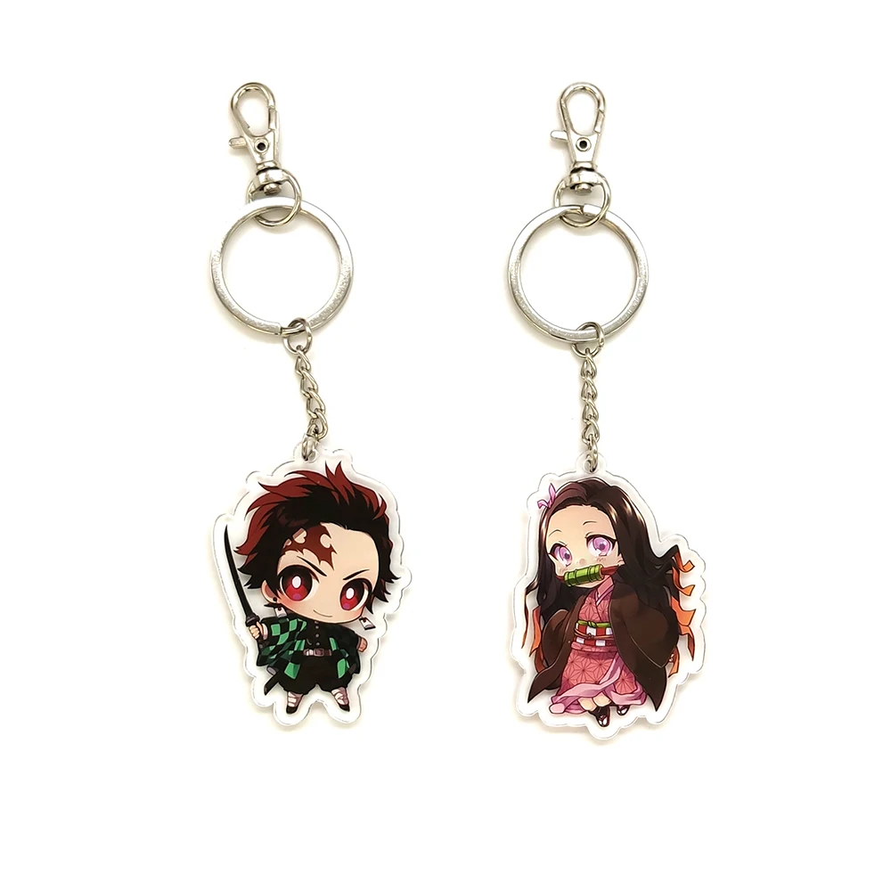 Love Thank You Demon Slayer Kimetsu no Yaiba Tanjirou Nezuko брелок Подвеска игрушка подарок аниме комиксы