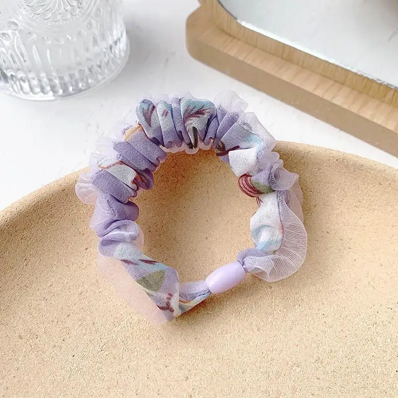 

Fashion INS lace womens scrunchies sweet chiffon girls hair scrunchies designer women hairbands hair accessories for women head