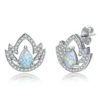 exquisite fashion leaf stud earrings for women wedding jewelry accessories trendy zircon earrings lover gift