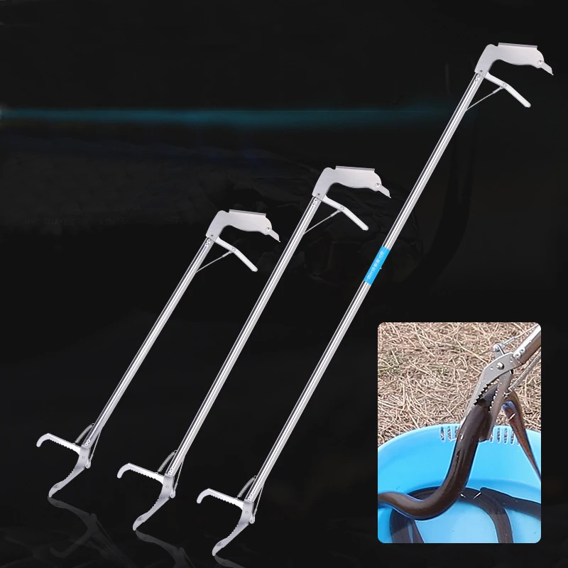 

75/100 CM Heavy Duty Lizards Reptile Snake Tongs Stick Grabber Catcher Wide Jaw Tool Heavy Snake Duty Pest Control Product