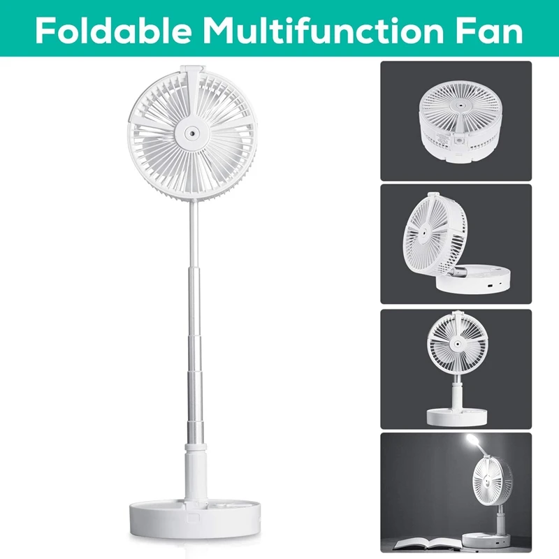 Настольный вентилятор портативный Usb Перезаряжаемый Складной для путешествий на