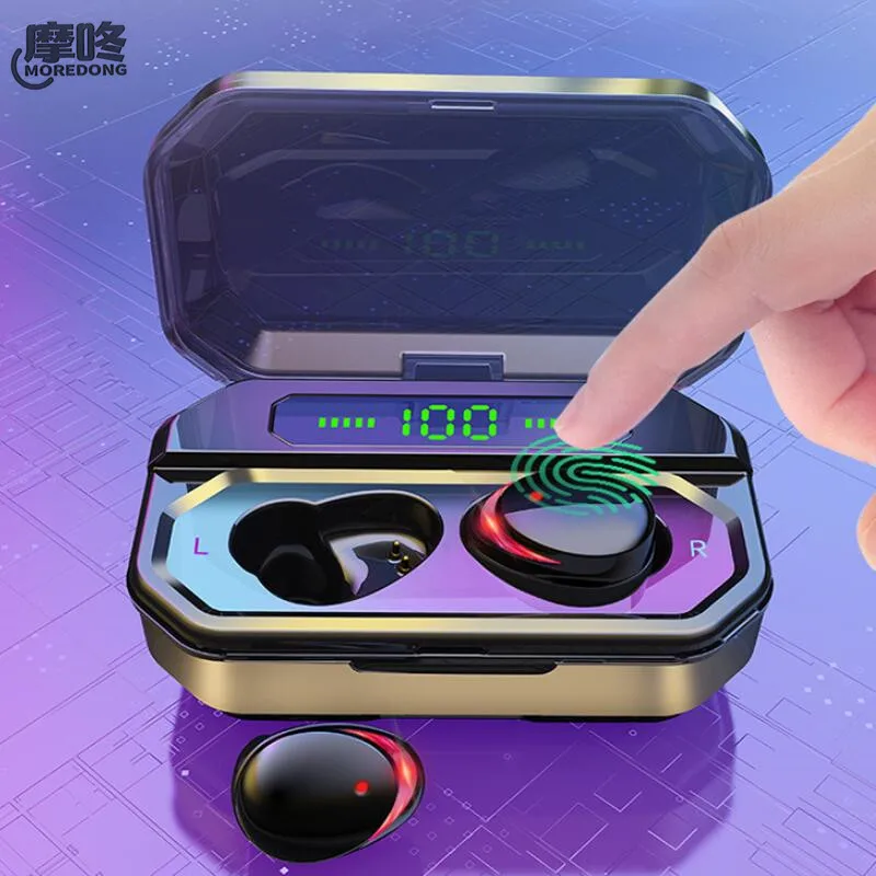 Наушники вкладыши MOREDONG F8 TWS Bluetooth 5 0 беспроводные мини Hi Fi стерео спортивные