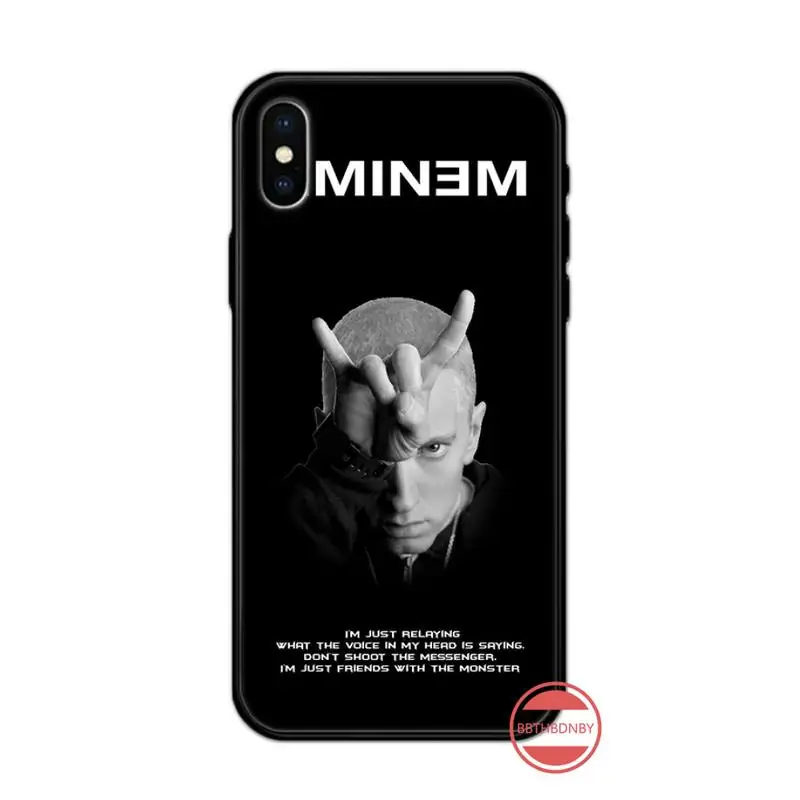 

Eminem HIP Hop fashion singer luxury high quality Phone Case for iPhone 11 12 pro XS MAX 8 7 6 6S Plus X 5S SE 2020 XR