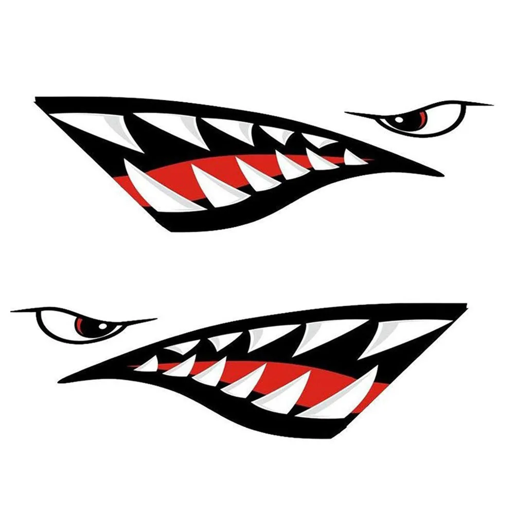 2 шт. аксессуары наклейка на автомобиль Светоотражающая каноэ рот велосипед Рыба