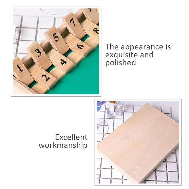 

Dice Board Game 2 Players Number Drinking Toys Digital Party Game Pub Board Supplies Puzzle Bar J8R2