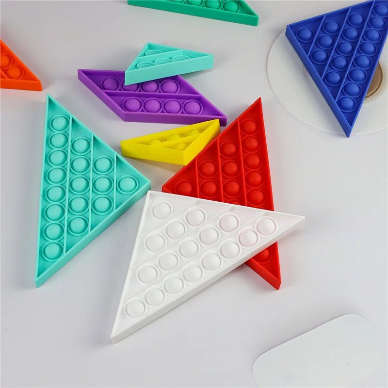 

Puzzle Tangram Educational Fidget Toys Push Pop it Bubble Antistress Toy Adult Squishy Stress Reliever Anti-Stress Gift