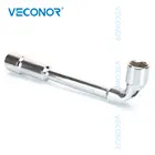 Угловой торцевой гаечный ключ типа L 17 мм с сквозным отверстием Chome, Ванадий