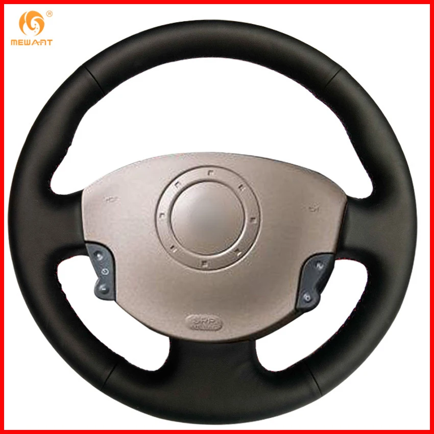 Чехол на руль из искусственной кожи для Renault Megane 2 2003 2008 Kangoo Scenic 2009|leather steering wheel