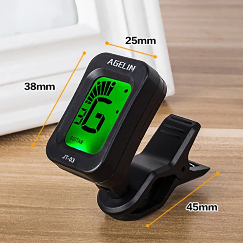 Цифровой Электрический тюнер с клипсой большой цветной экран точный для