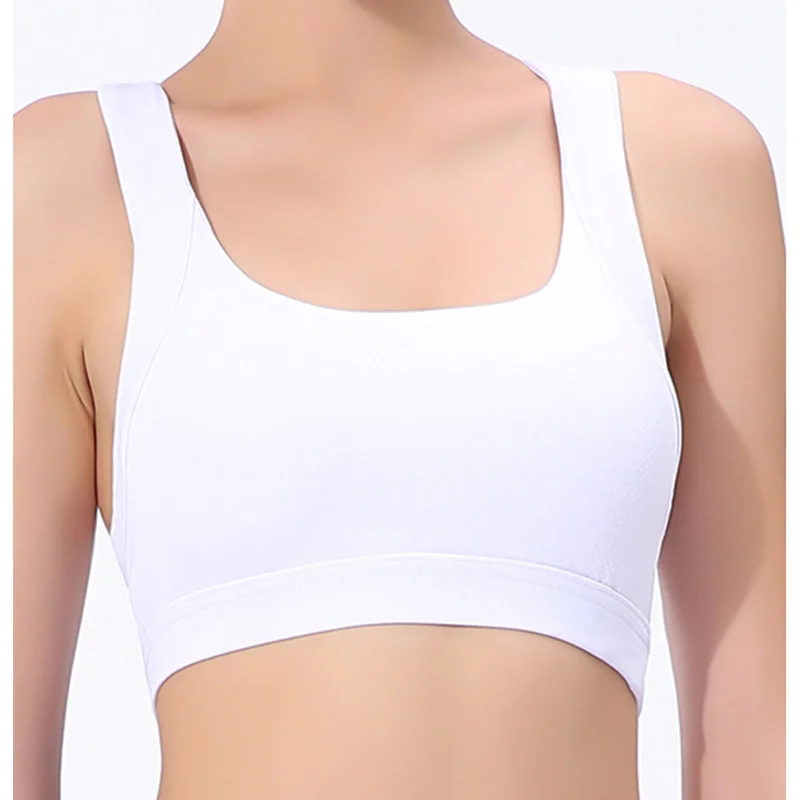 

Sports Yoga bra running breathable shockproof mesh splicing ribbon back fitness underwear gathering Yoga vest
