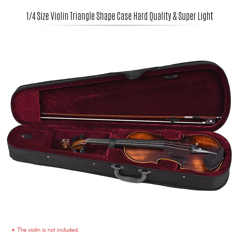 Профессиональный Чехол для скрипки 1/4 треугольной формы жесткий и супер
