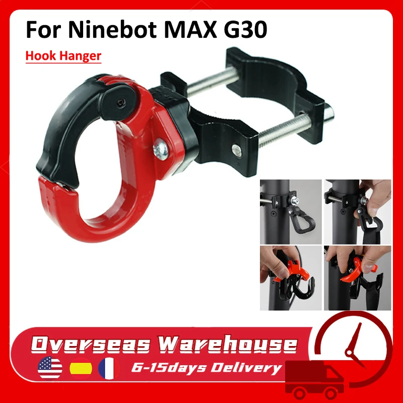 

Aluminum Alloy Hang Hook For Xiaomi M365 Pro NINEBOT MAX G30 Electric Scooter Claw Hook Bag Hanger E-Scooter Accessories