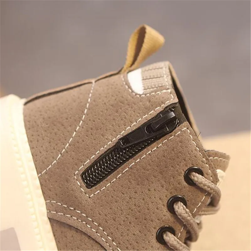 Детские зимние ботинки MHYONS обувь для девочек и мальчиков модные с мягкой