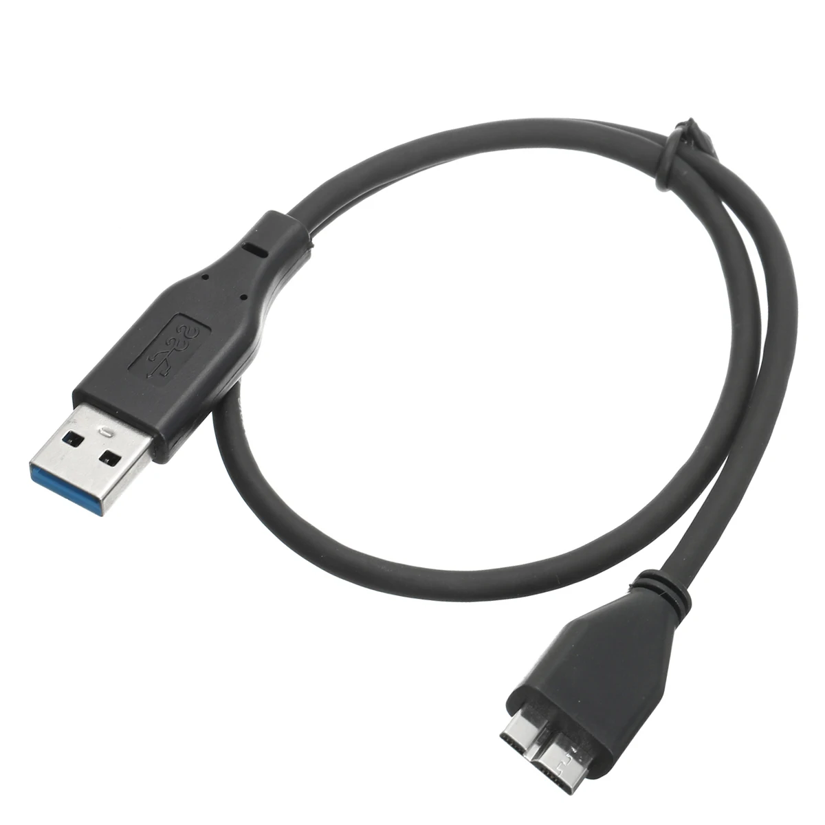 Новый 50 см USB 3 0 кабель Пластиковый черный Мини штекер A к Micro B кабели для передачи