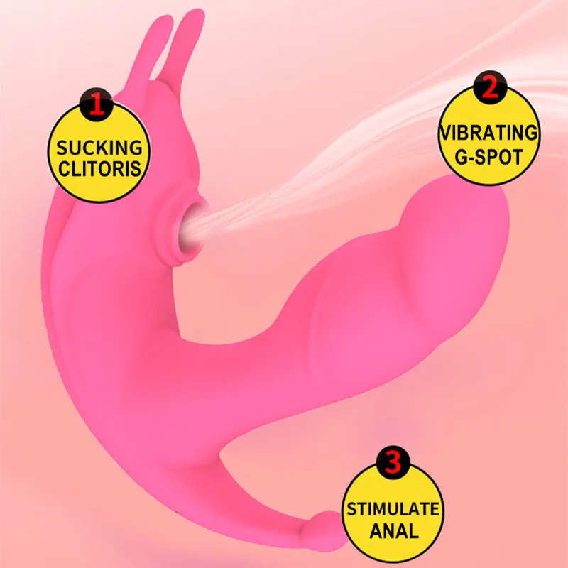 Вибратор для сосания точки G присосках клитора Стимулятор анальный