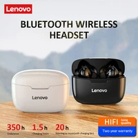 lenovo xt90 wireless earphone bluetooth 5 0 sports headphone touch button ipx5 waterproof headset with 300mah charging box