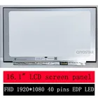 Тонкая светодиодная матрица 16,1 дюйма, ЖК-экран для ноутбука N161HCA-GA1 NV161FHM-NY1 IPS 100% sRGB FHD 1920*1080P 144 Гц, 40-контактный EDP