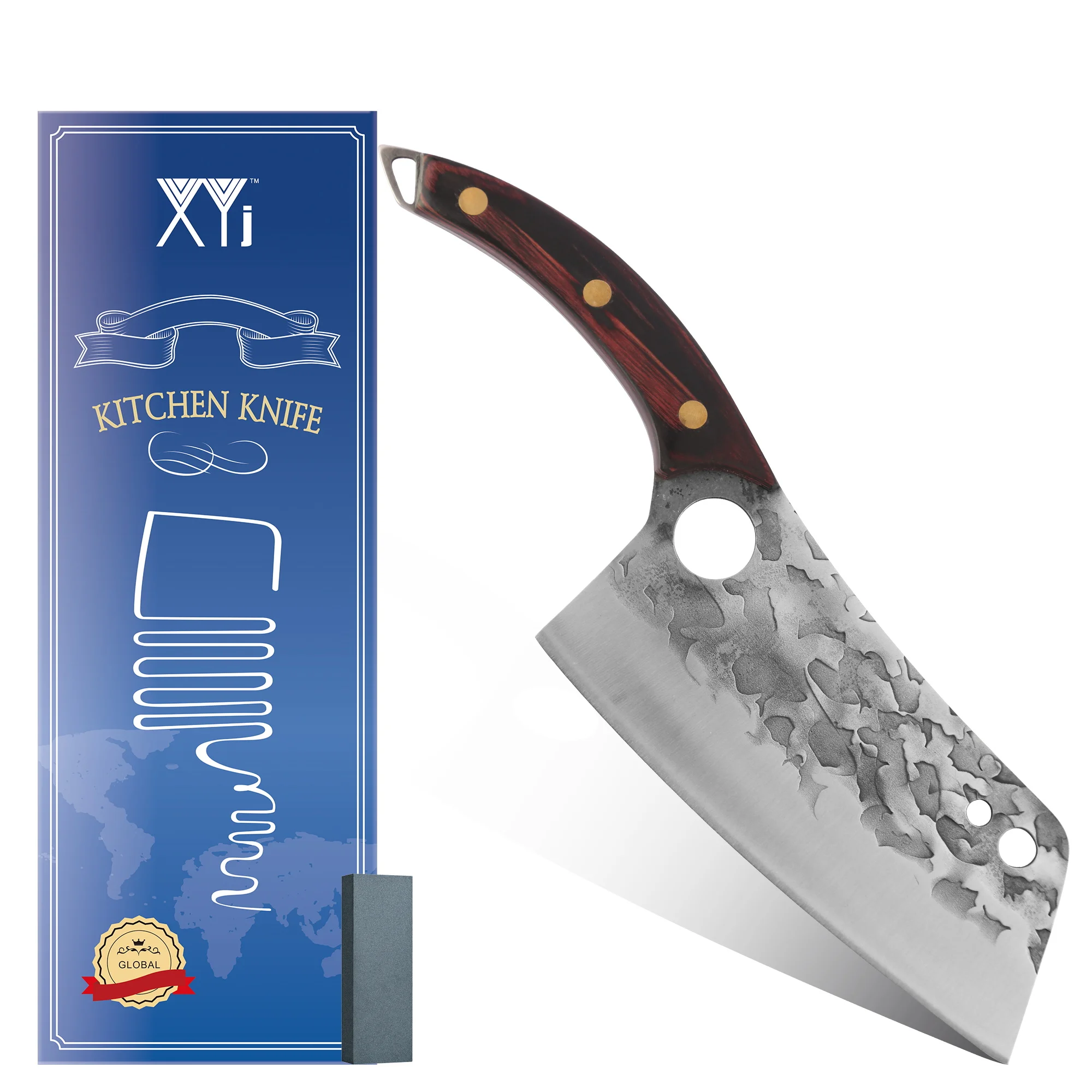 

Профессиональный 7-дюймовый кухонный нож, нож шеф-повара из высокоуглеродистой стали, инструмент, ножи для мяса и овощей, кухонный нож для ре...