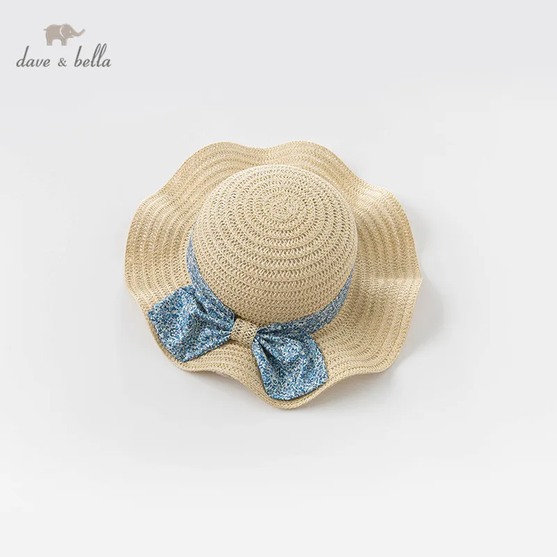 DB13402 dave bella детская весенняя шапка для девочек брендовая с милым бантом|Шапки и