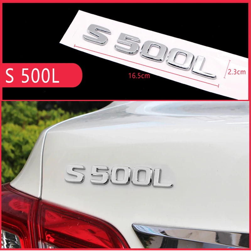 S500L наклейка на багажник автомобиля с буквенным принтом Для AMG Mercedes Benz W221 W169 W216 C197