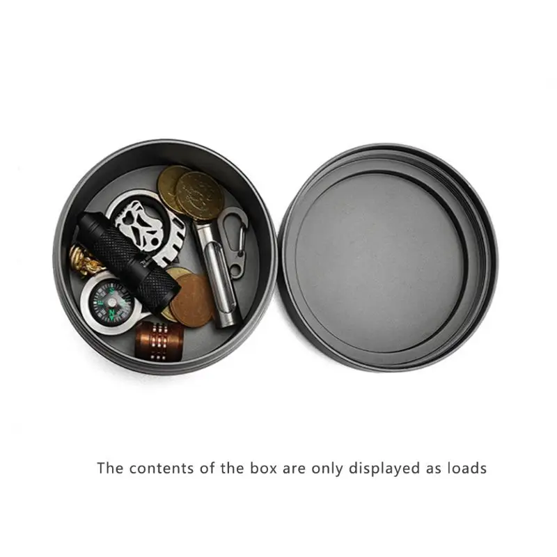 

Aluminum Outdoor Waterproof Box EDC Sealed Container Pill Case Capsule Tool Box