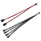 PWM 4pin вентилятор с рукавами разветвитель концентратор с кабелями материнская плата CPU 4 pin до 2 4