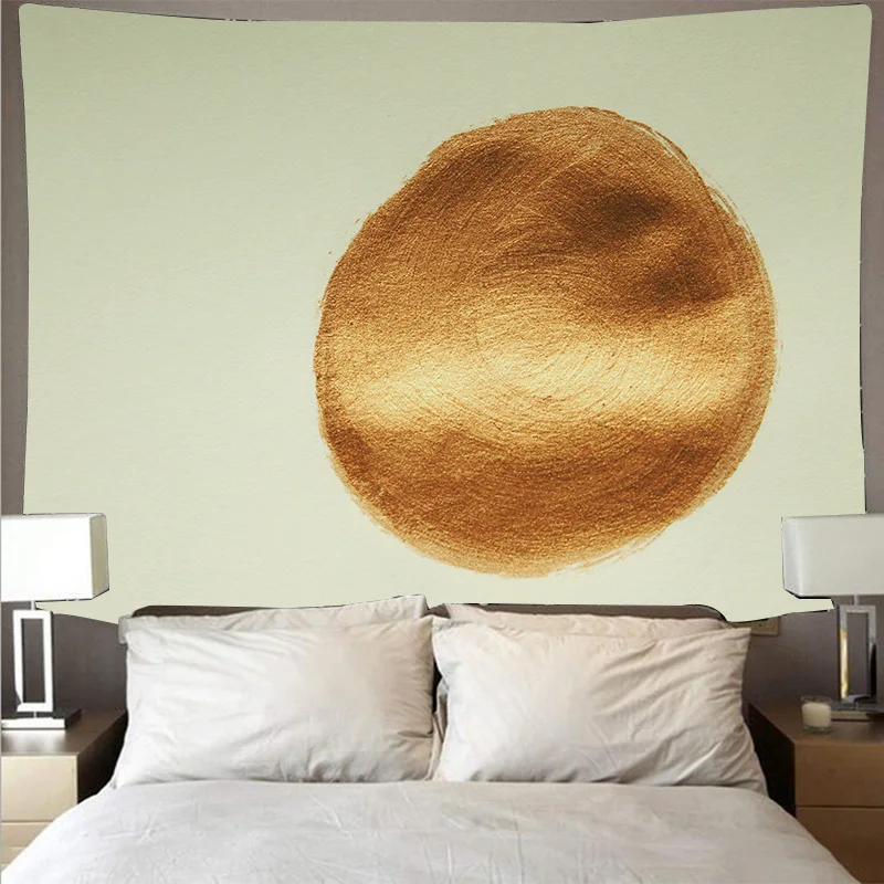 Золотая краска окрасочная линия Большой художественный человек психоделический