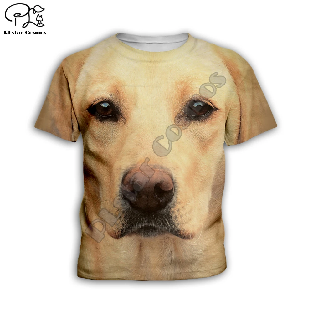 Детская одежда с изображением милого лица собаки 3d футболка для мальчиков и